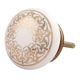Golden Rangoli Pattern Flat Ceramic Drawer Knob