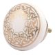 Golden Rangoli Pattern Flat Ceramic Drawer Knob