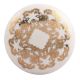 Golden Flower Flat Ceramic Drawer Knob