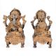 Brass Ganesh and Laxmi Statue