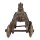 Brass Toy Horse on Wheels