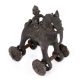 Brass Horse on Wheel Temple Toy