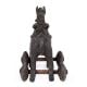 Brass Horse on Wheel Temple Toy