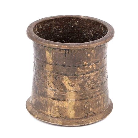 Rare Hand Crafted Engraved Brass Pooja Holy Water Pot