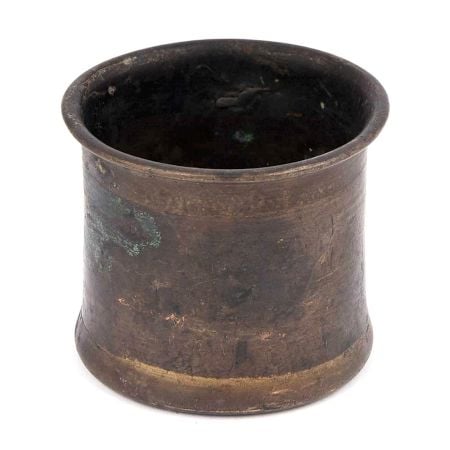 Copper with Brass Holy Water Pot