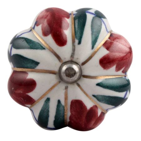 Maroon Big Melon Ceramic Wine Stopper