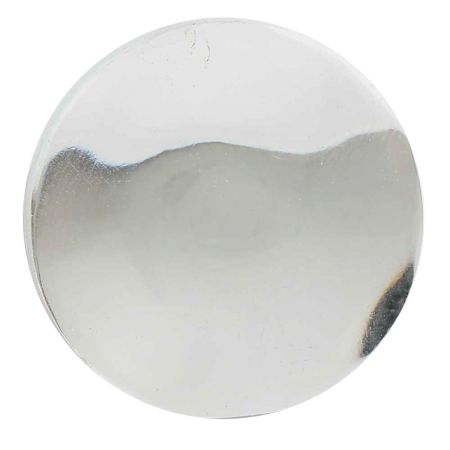 Silver Flat Glass Wooden Hook