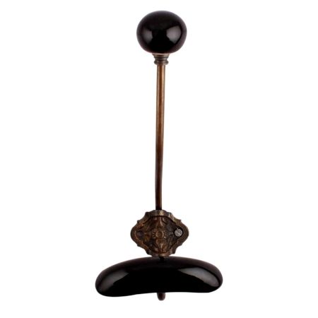 Solid Black Ceramic Iron Hooks