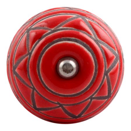 Brown Pattern Etched Ceramic Wine Stopper