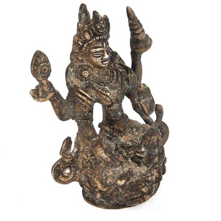 Brass - Laxmi Statue Sitting on Lotus