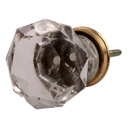 Clear Diamond Big Glass Cabinet Knob Online