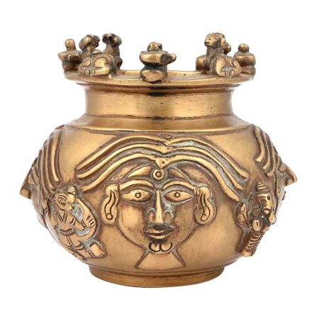 Ethnic Brass Sacred Nandi Kalash