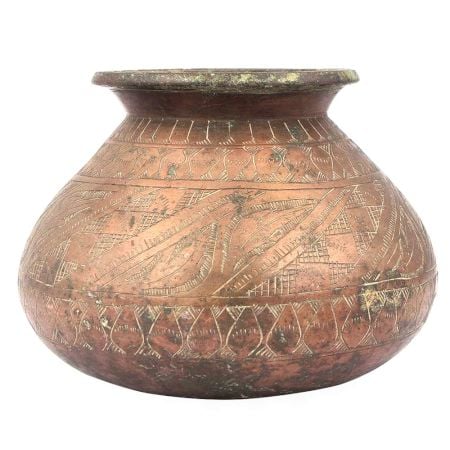 Hand Carved Traditional Drinking Water Pot