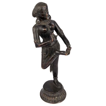 Brass Dancing Lady Statue