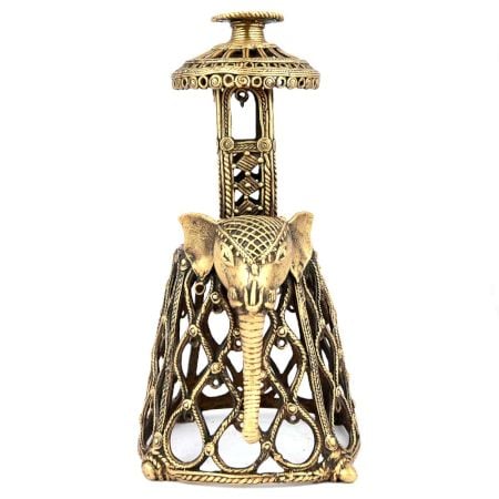 Brass Dhokra Elephant Stand