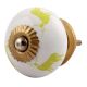 Lime Standing Rein Deer Pattern Ceramic Cabinet Knob Online