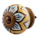 Mustard Flower Ceramic Drawer Knob