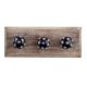 Navy Blue Star Ceramic Wooden Hooks