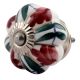Maroon Big Melon Ceramic Cabinet Knob