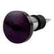 Purple Flat Glass Wine Stopper