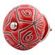 Red Etched Ceramic Floral Cabinet Knob Online