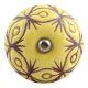 Yellow Etched Ceramic Wine Stopper