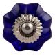 Navy Blue Small  Melon Glass Knob