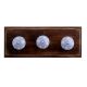 Slate Blue Star Ceramic Wooden Hooks