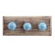 Turquoise Star Ceramic Wooden Hooks