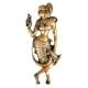 Brass Dancing Lady with Parrot In Hand Door Handle