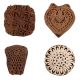 Set of 4 Piece New Mix Wooden Printing Block
