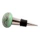 Pea Green Pattern Etched Ceramic Wine Stopper