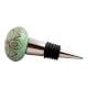 Pea Green Etched Ceramic Wine Stopper