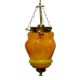 Amber Hanging glass light fixture Small Lamp