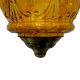 Amber Hanging glass light fixture Big Lamp
