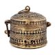 Tribal Oval Brass Box