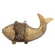 Tribal Bengal Fish Brass Coin Box