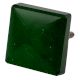 Green Square Flat Glass Drawer Knob