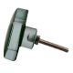 Green Square Flat Glass Drawer Knob