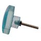 Turquoise Square Flat Glass Cabinet Knob