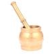 Mortar Pestle Brass Grind Food Crusher