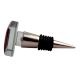 Red Square Flat Glass Wine Stopper