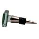 Green Square Flat Glass Wine Stopper