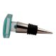 Sea Green Square Flat Glass Wine Stopper