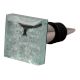 Silver Crackle Square Cut Flat Glass Wine Stopper