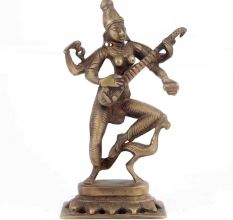 Brass Saraswati Dancing Statue
