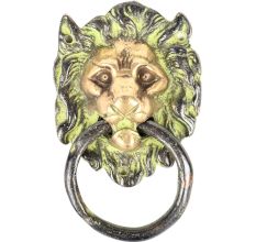 Lion Face Brass Door Knocker