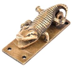 Golden Brass Crocodilr Door Knocker