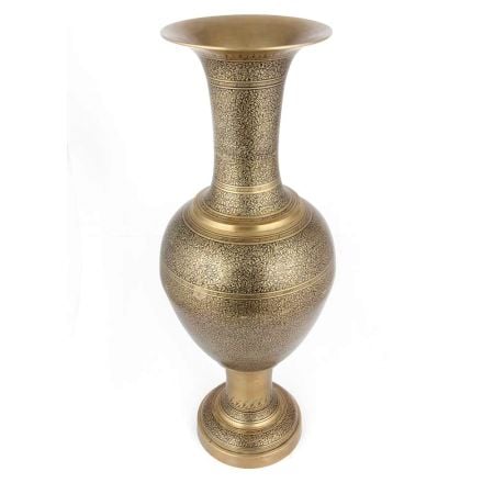 Vintage Tall Brass Vase