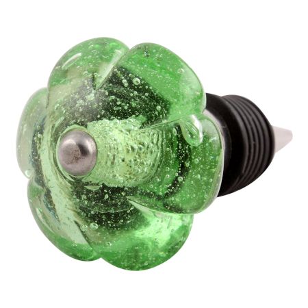 Green Melon Glass Wine Stopper